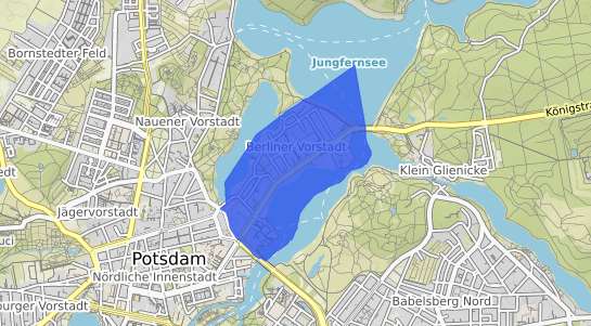 Bodenrichtwertkarte Potsdam Berliner Vorstadt